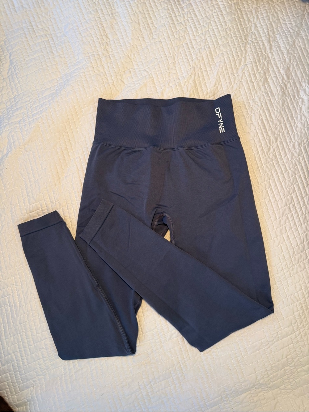 DFYNE High-Waist Navy Leggings for Women